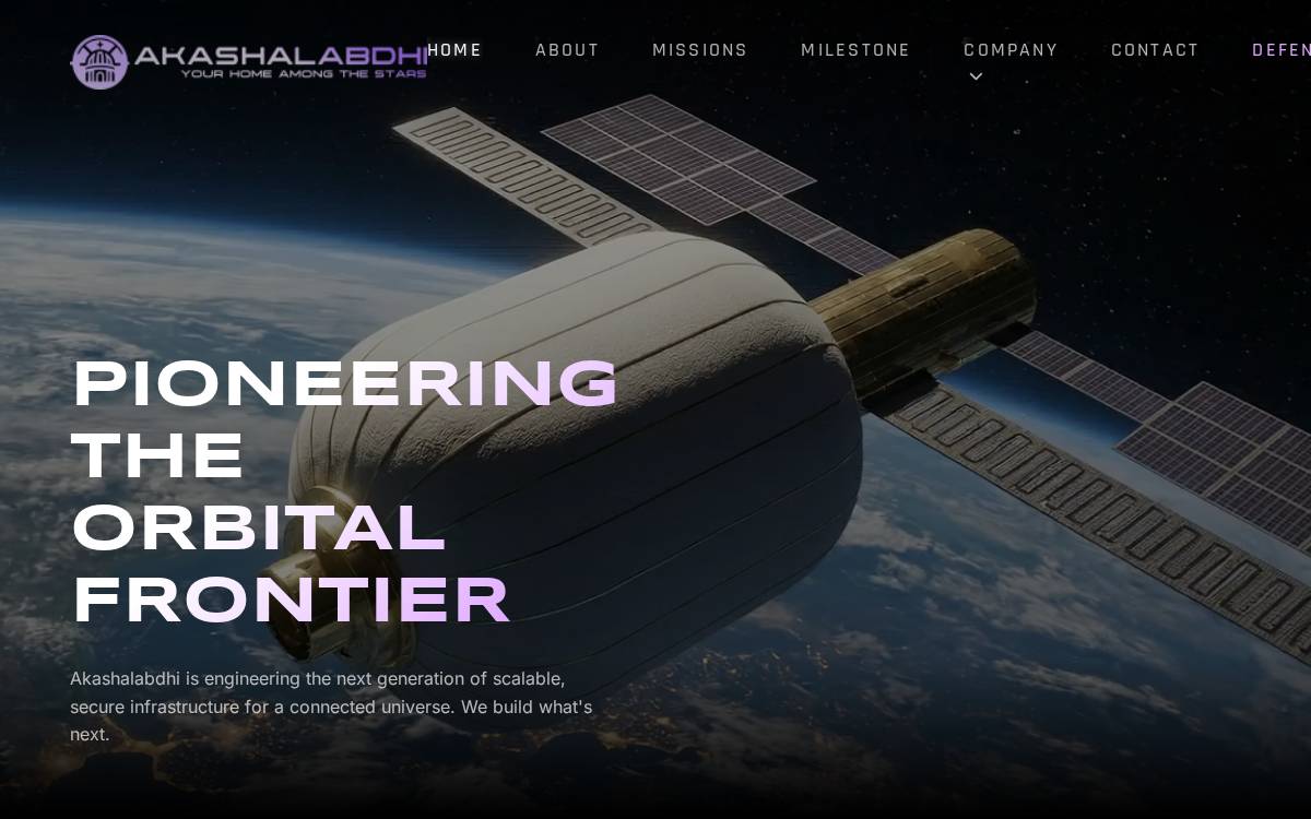 Akashalabdhi website preview