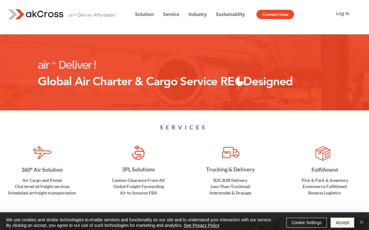 akCross website preview