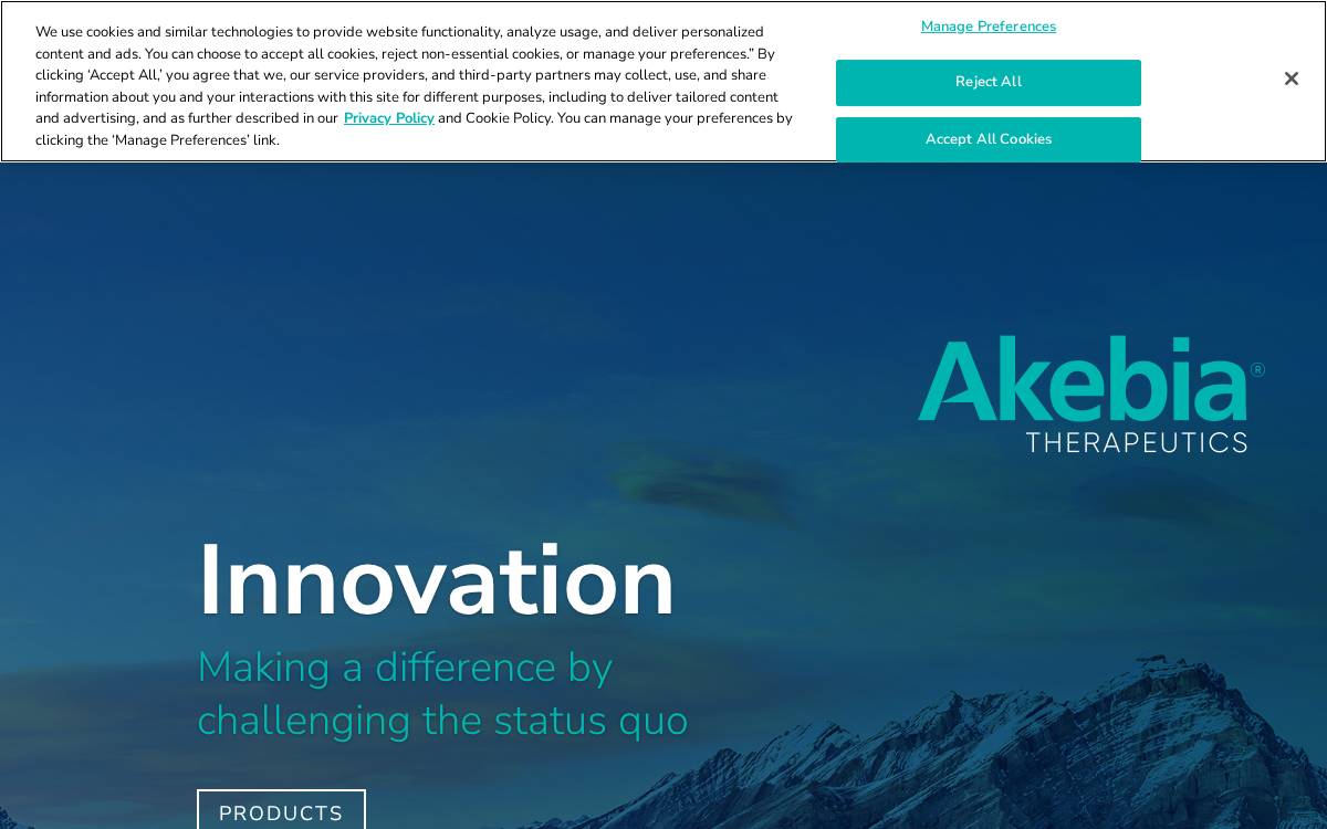Akebia Therapeutics website preview