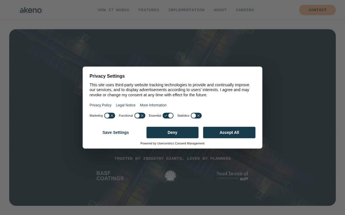 akeno website preview