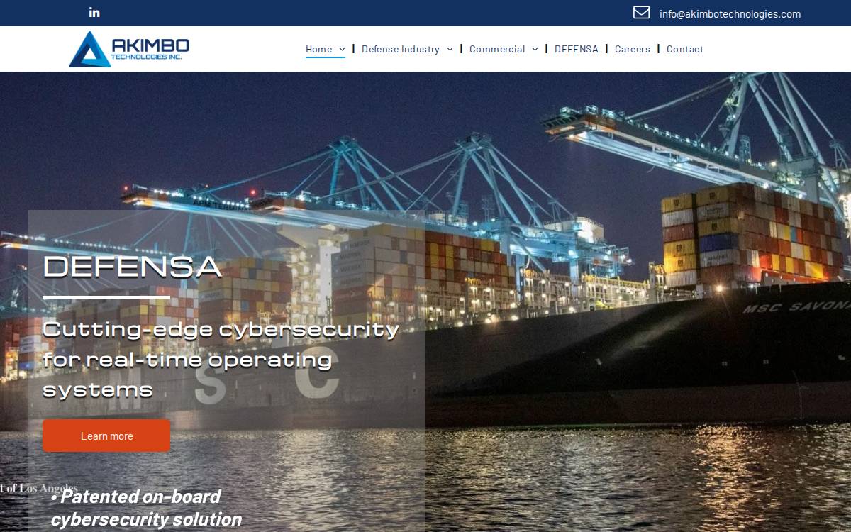Akimbo Technologies Inc. website preview