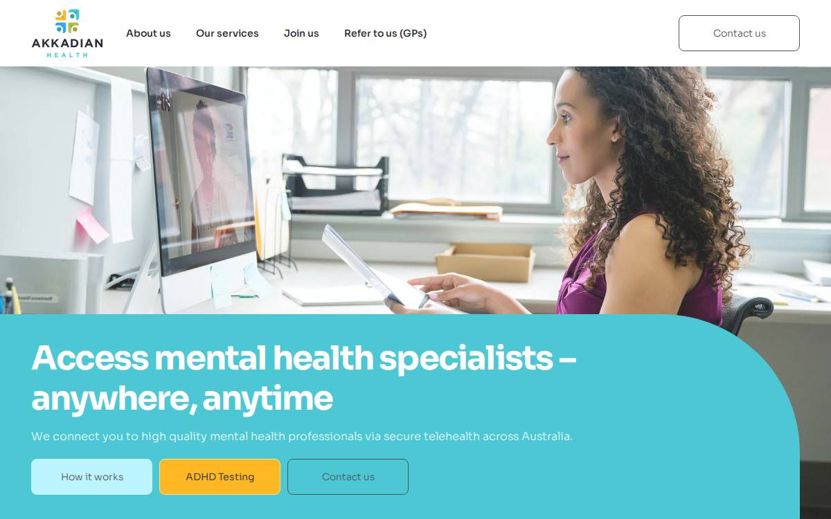 Akkadian Health website preview