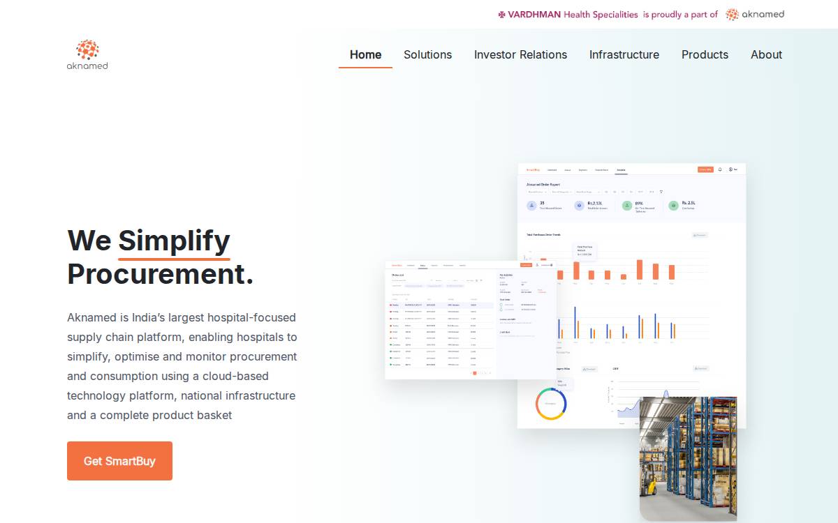 Akna Medical website preview