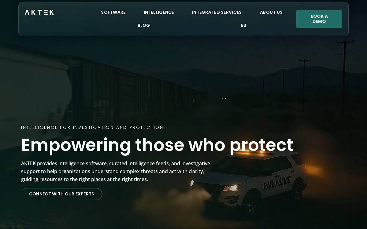 Aktek website preview