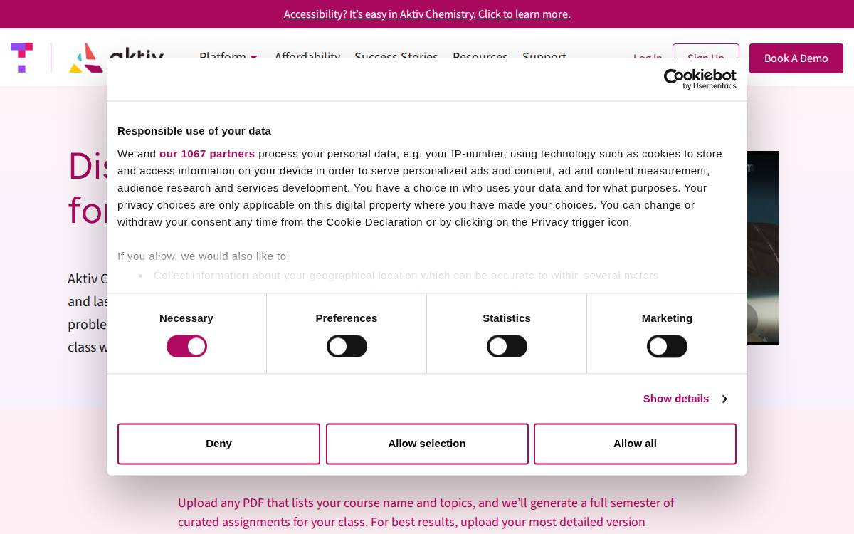 Aktiv Learning website preview