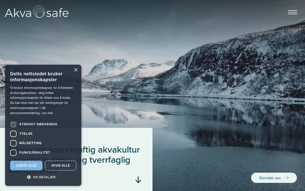 Akvasafe website preview