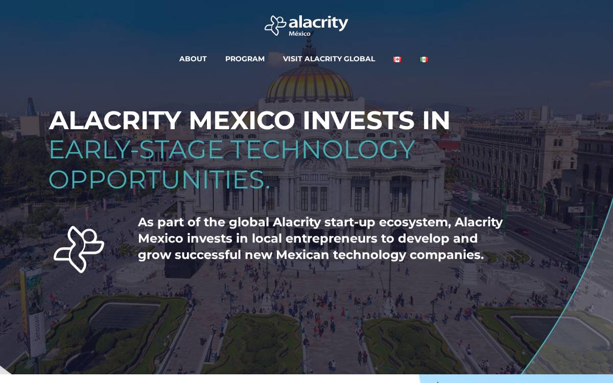 Alacrity Mexico website preview