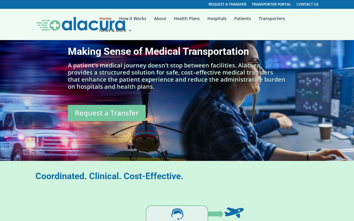 Alacura website preview