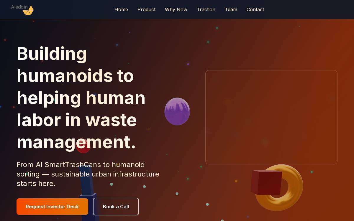 株式会社Aladdin website preview