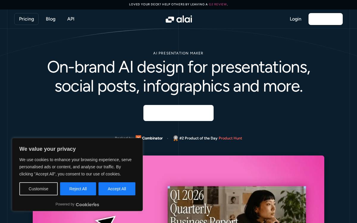Alai website preview