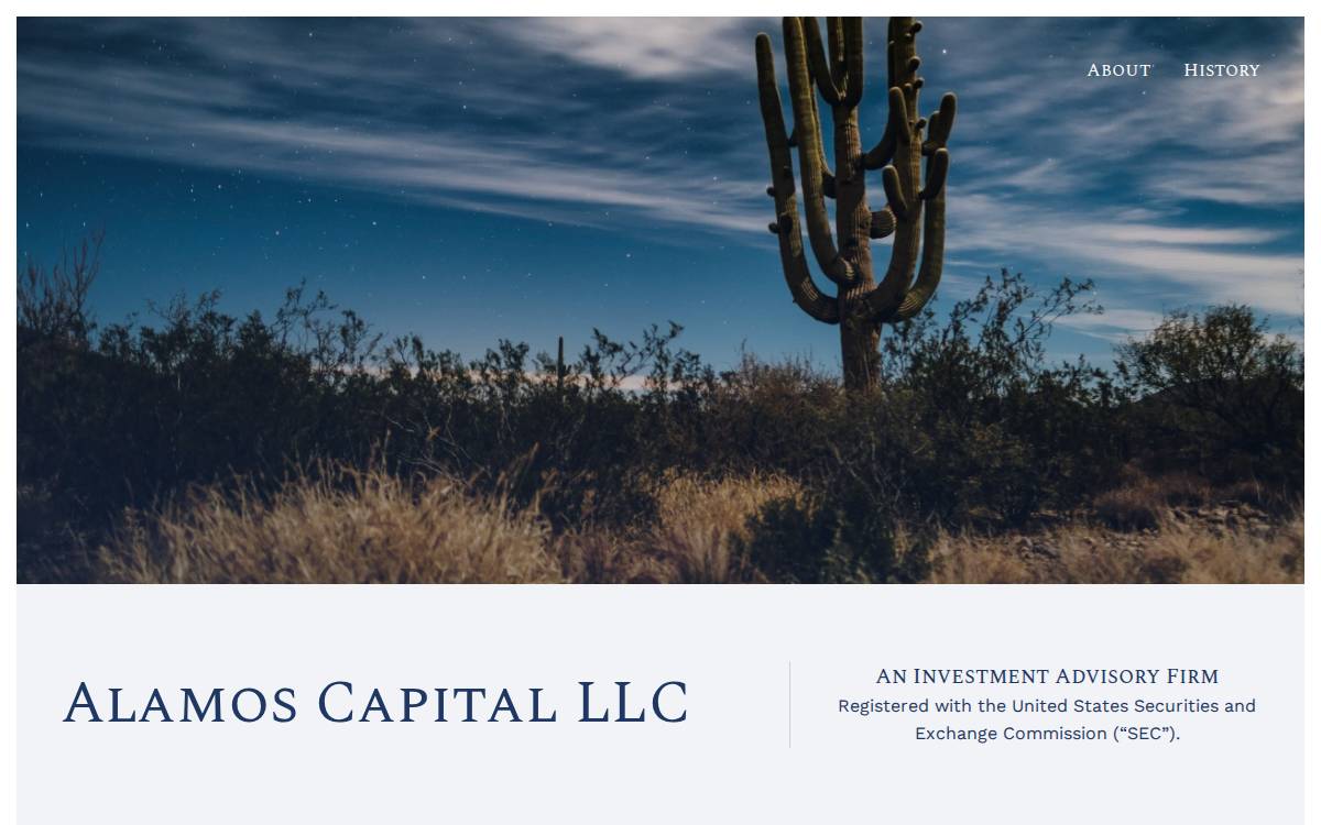 Alamos Capital website preview