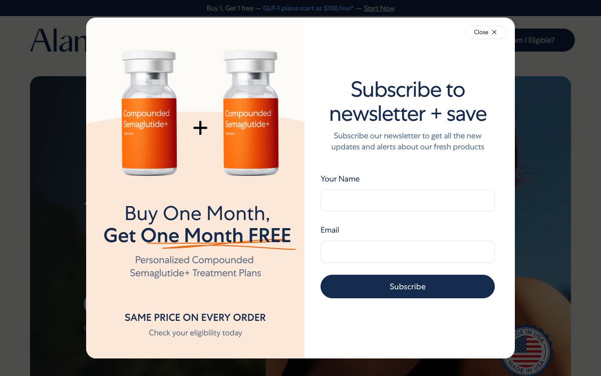 Alanmeds website preview