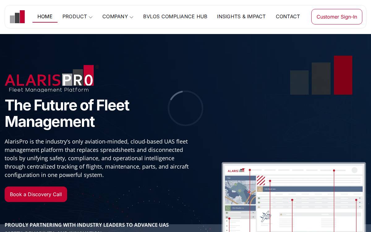 Alarispro website preview