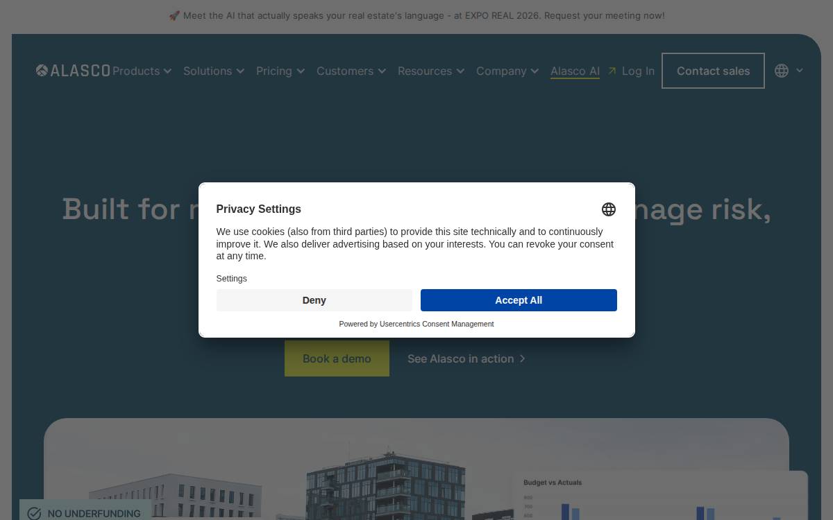 Alasco website preview