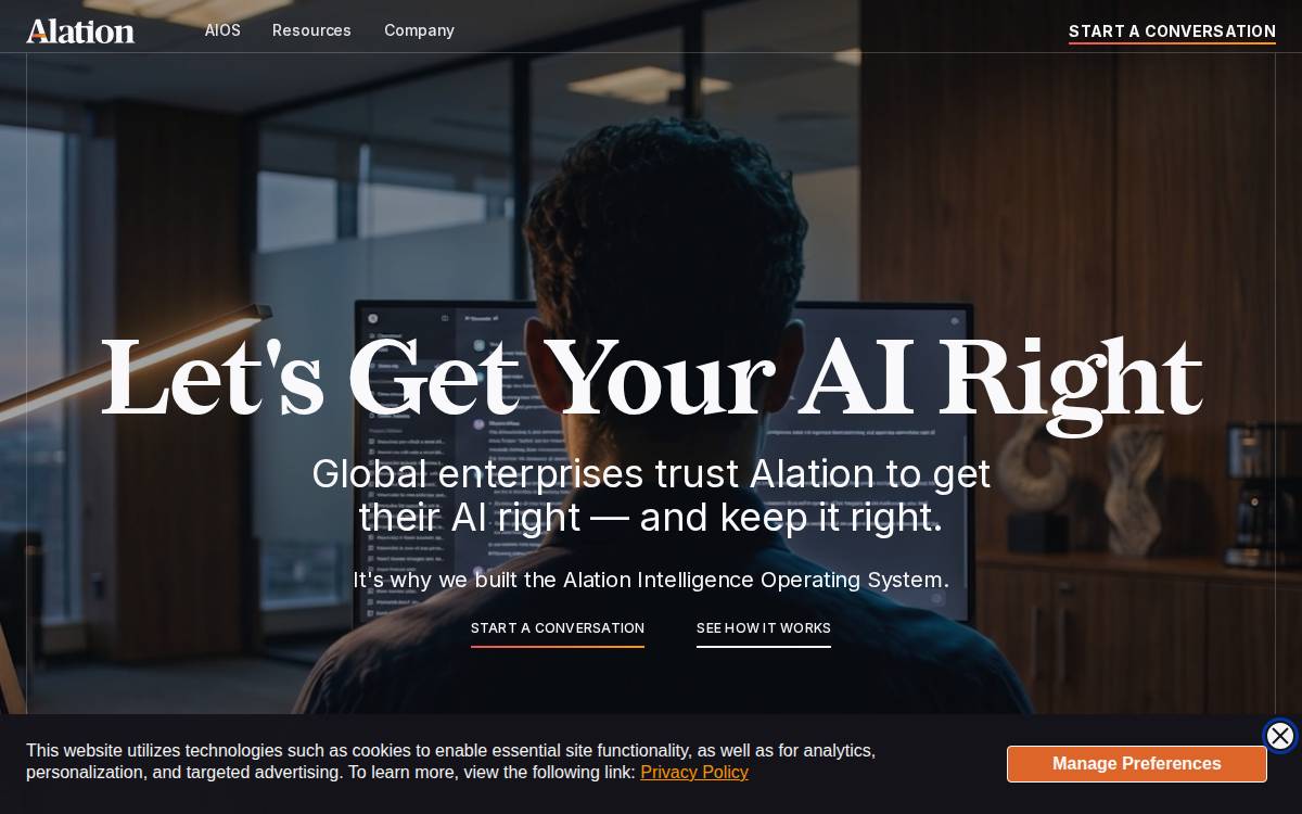 Alation website preview
