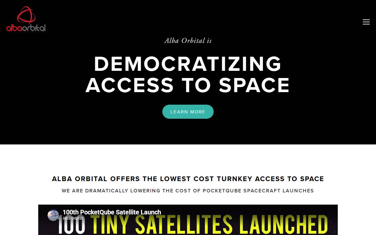 Alba Orbital website preview