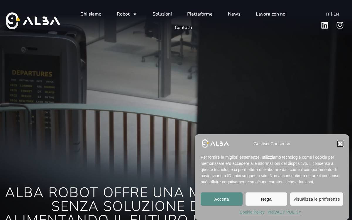 Alba Robot website preview