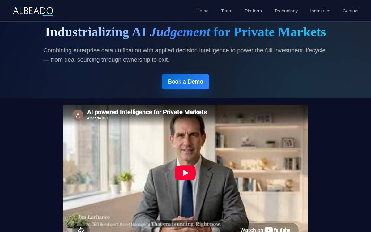 Albeado, Inc. website preview