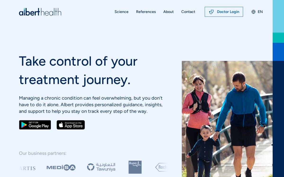 Albert Health website preview
