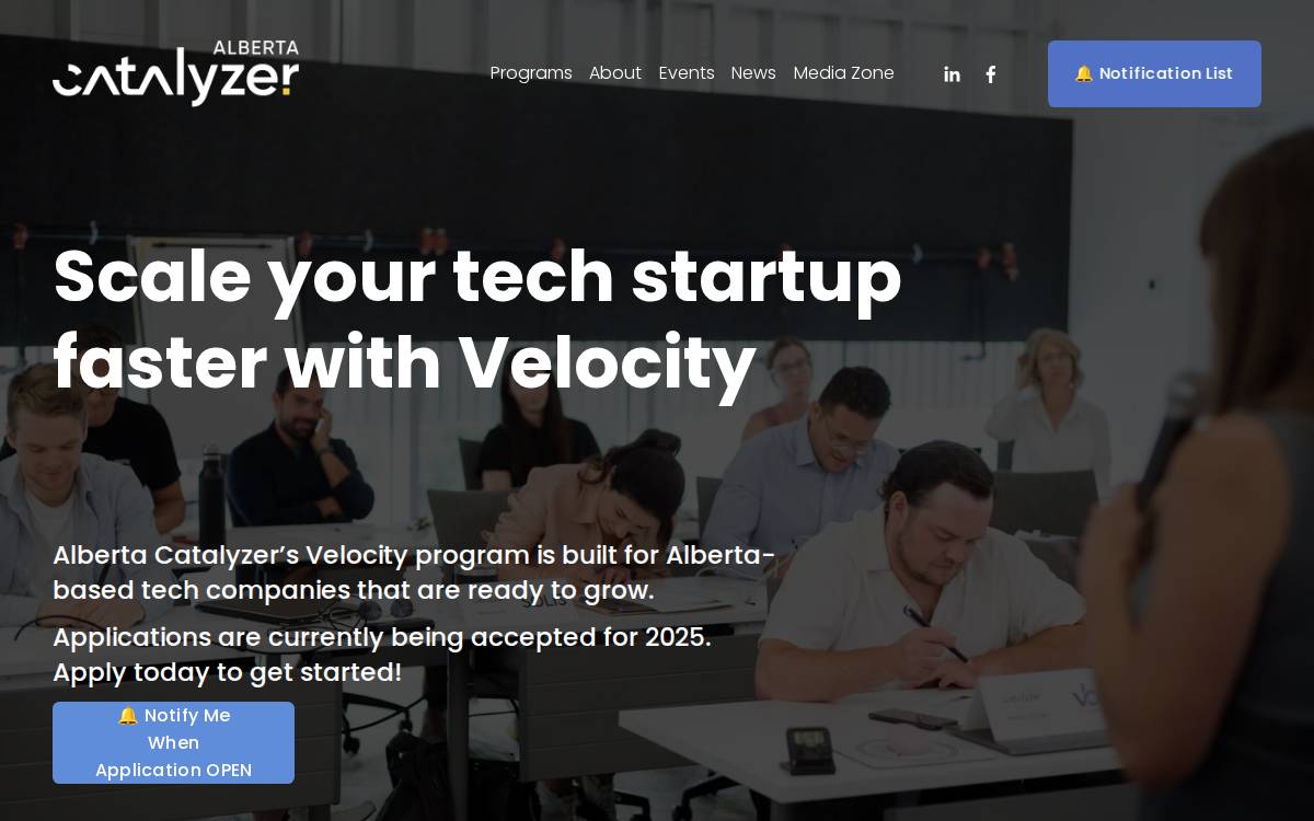 Alberta Catalyzer website preview
