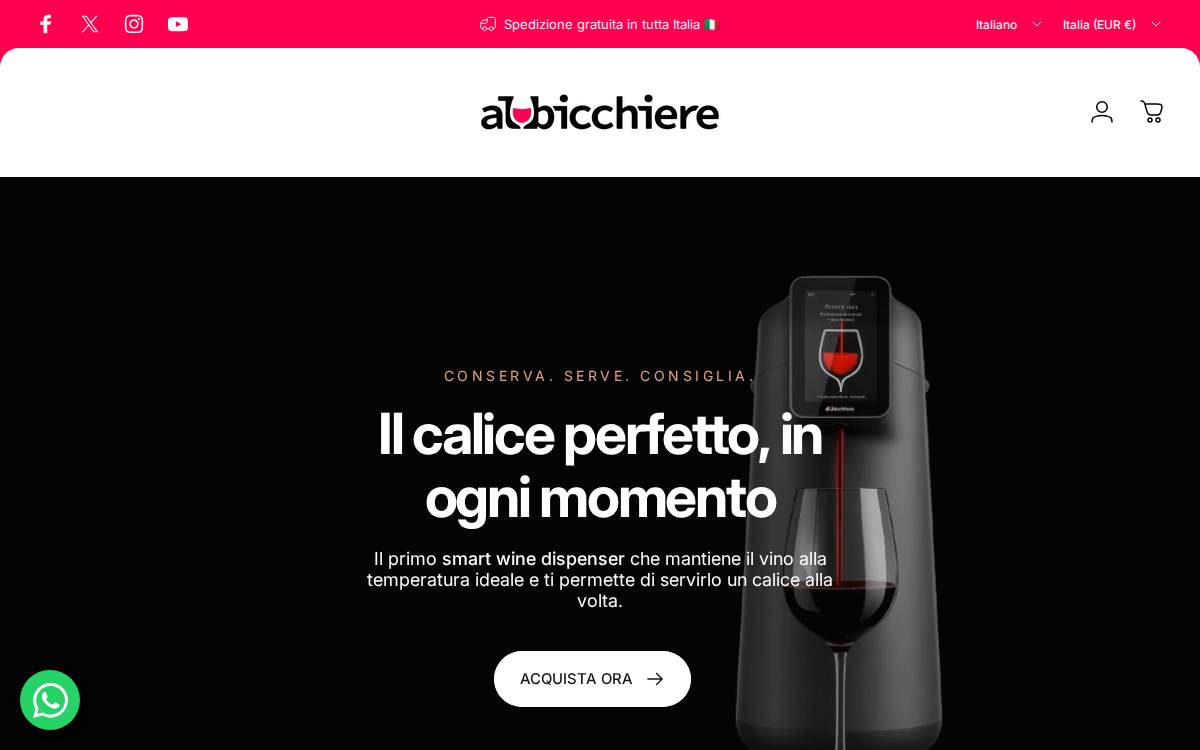 Albicchiere website preview