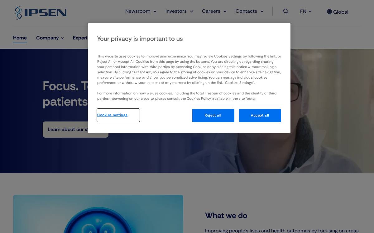 Albireo Pharma website preview