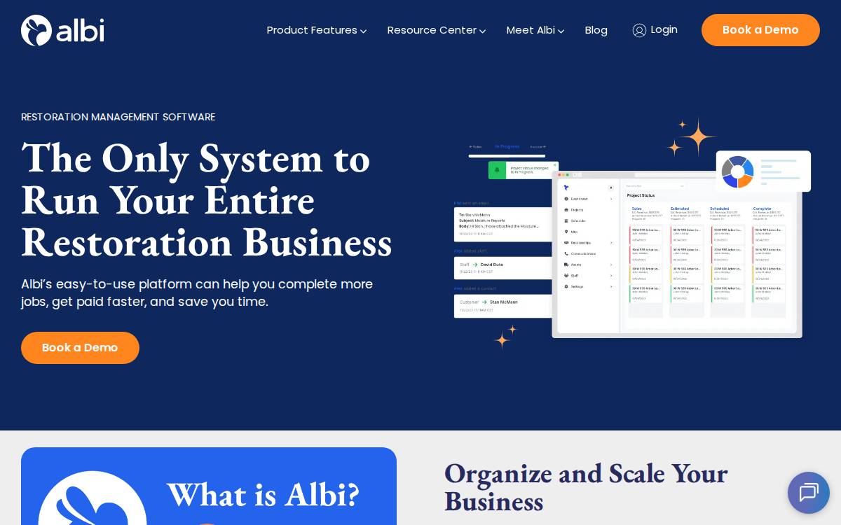 Albiware Inc. website preview