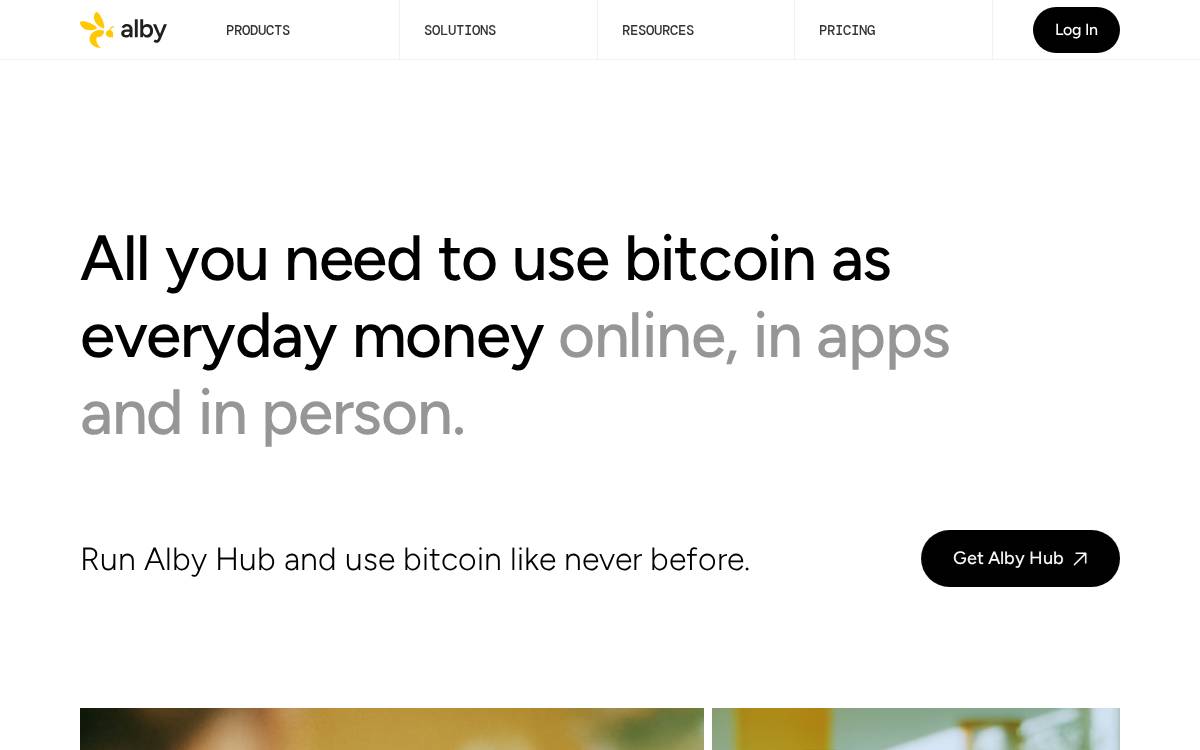 Alby website preview