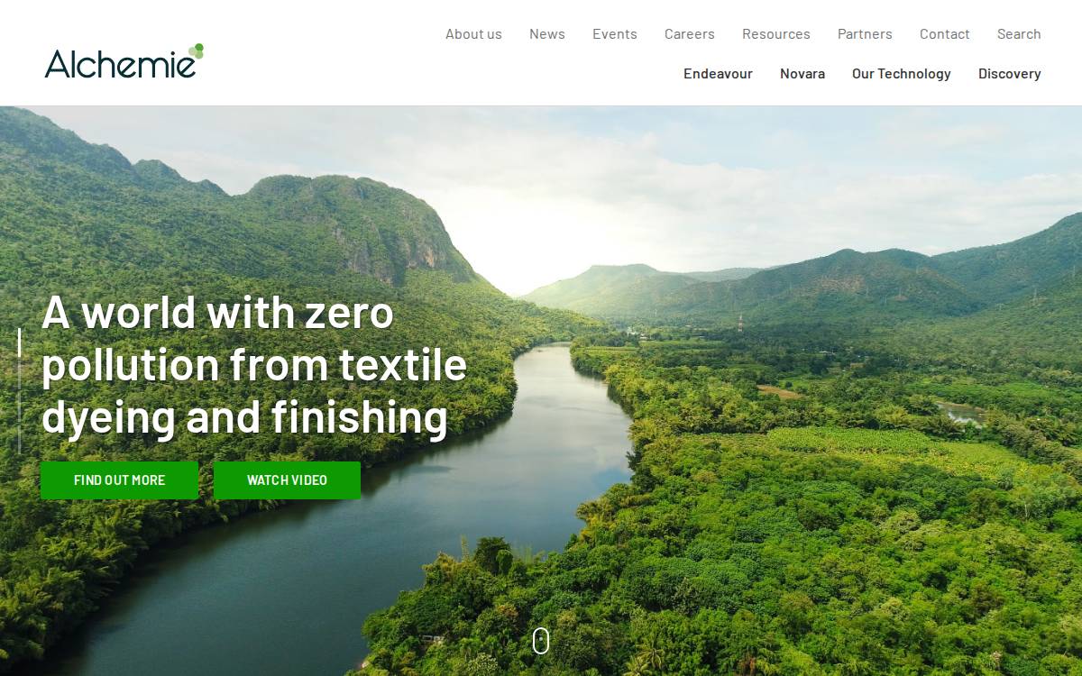 Alchemie Technology website preview