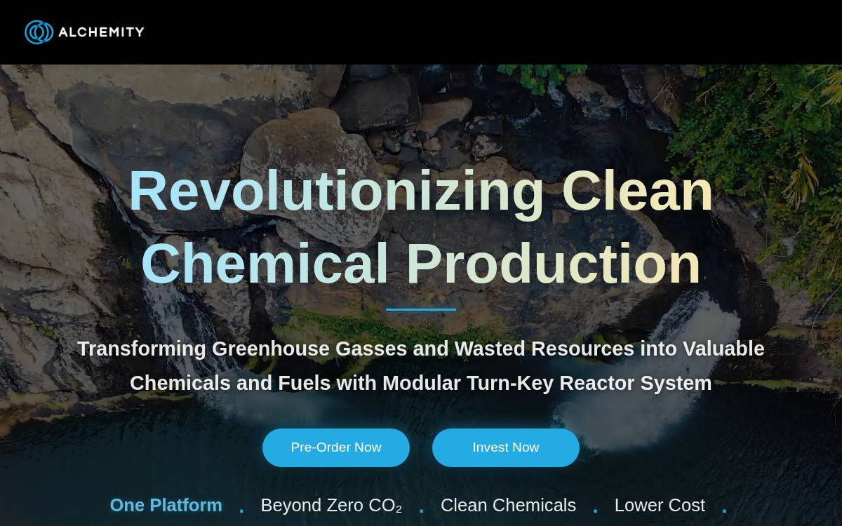 Alchemity website preview