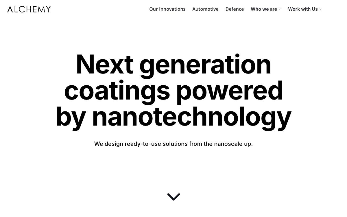 Alchemy website preview