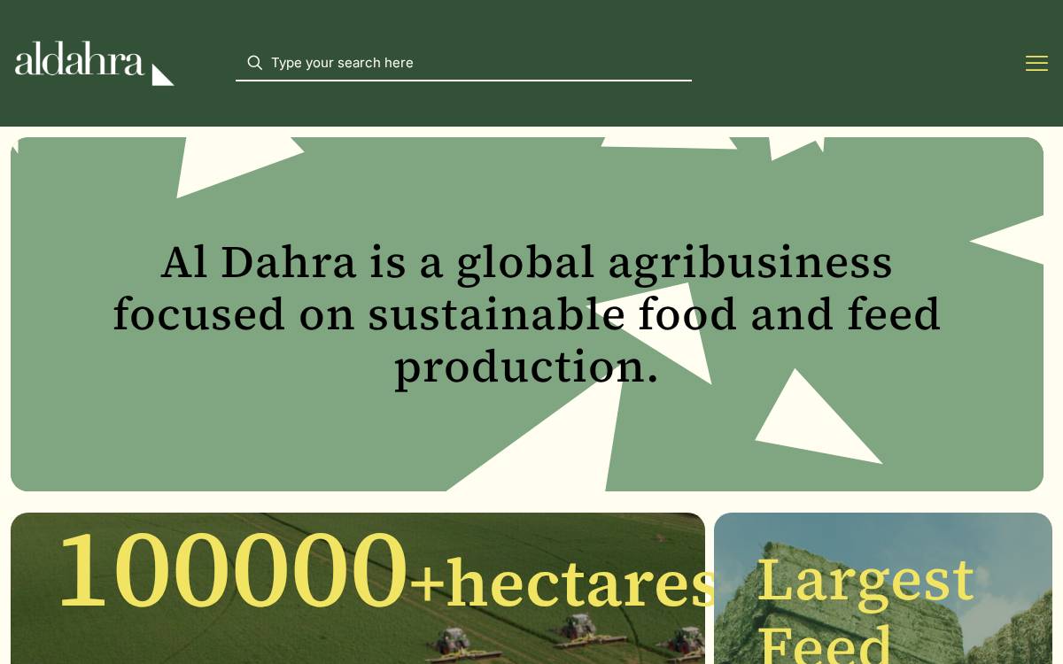 Al Dahra website preview