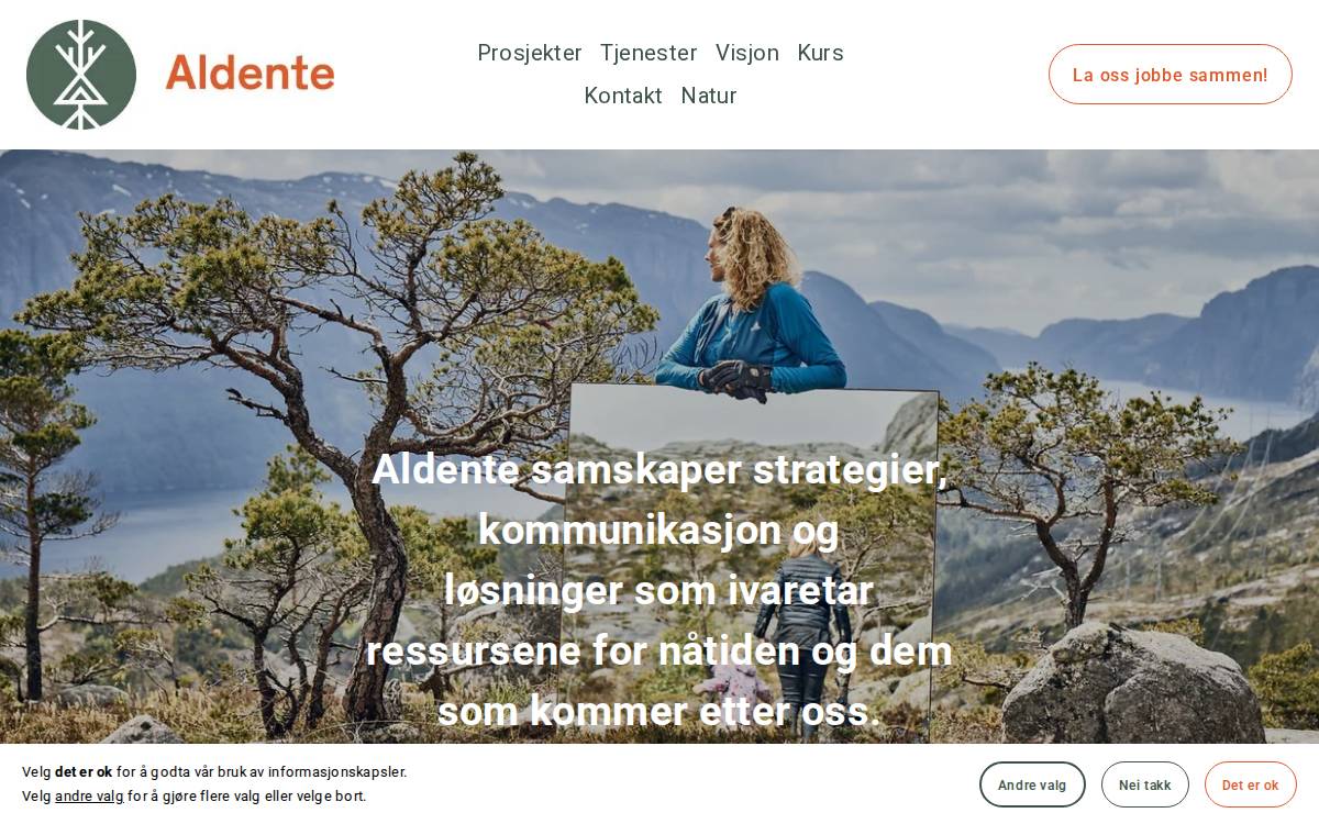 Aldente website preview