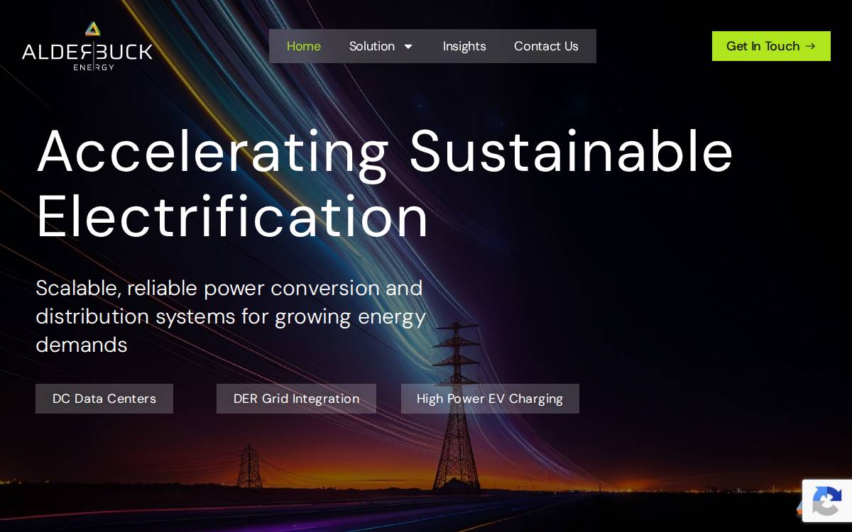 Alderbuckenergy website preview