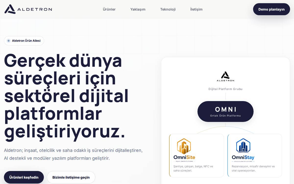 Aldetron website preview