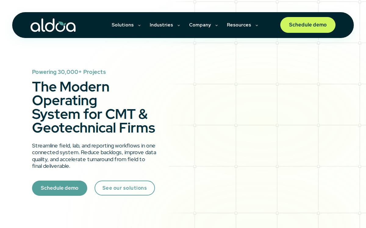 Aldoa website preview