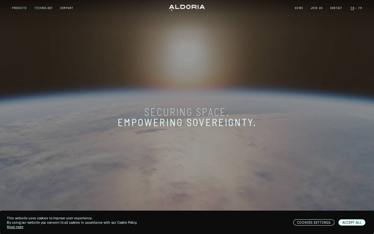 Aldoria website preview