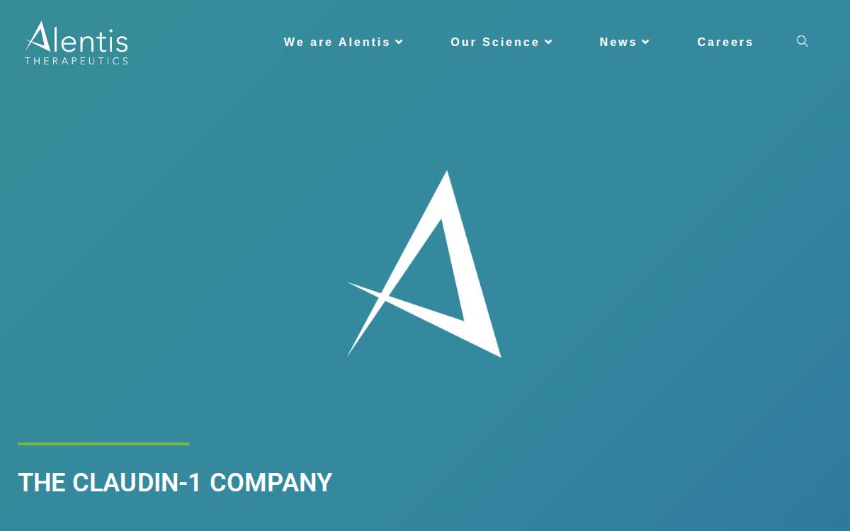 Alentis website preview