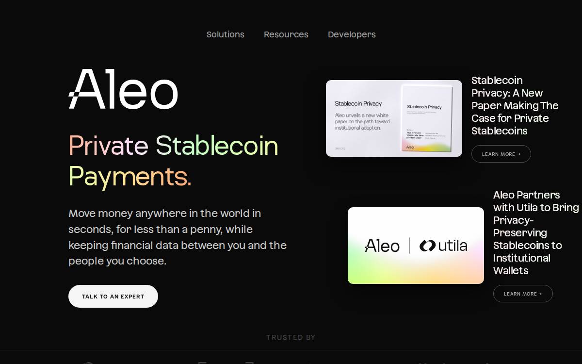 Aleo website preview