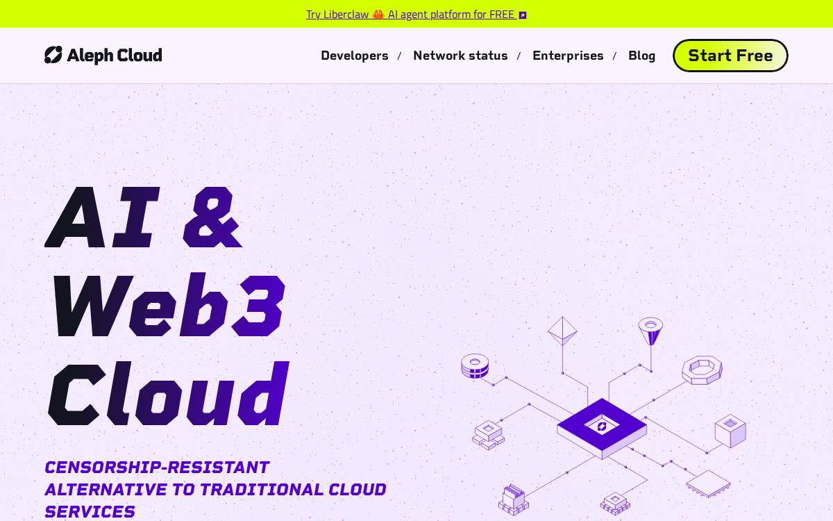 Aleph website preview