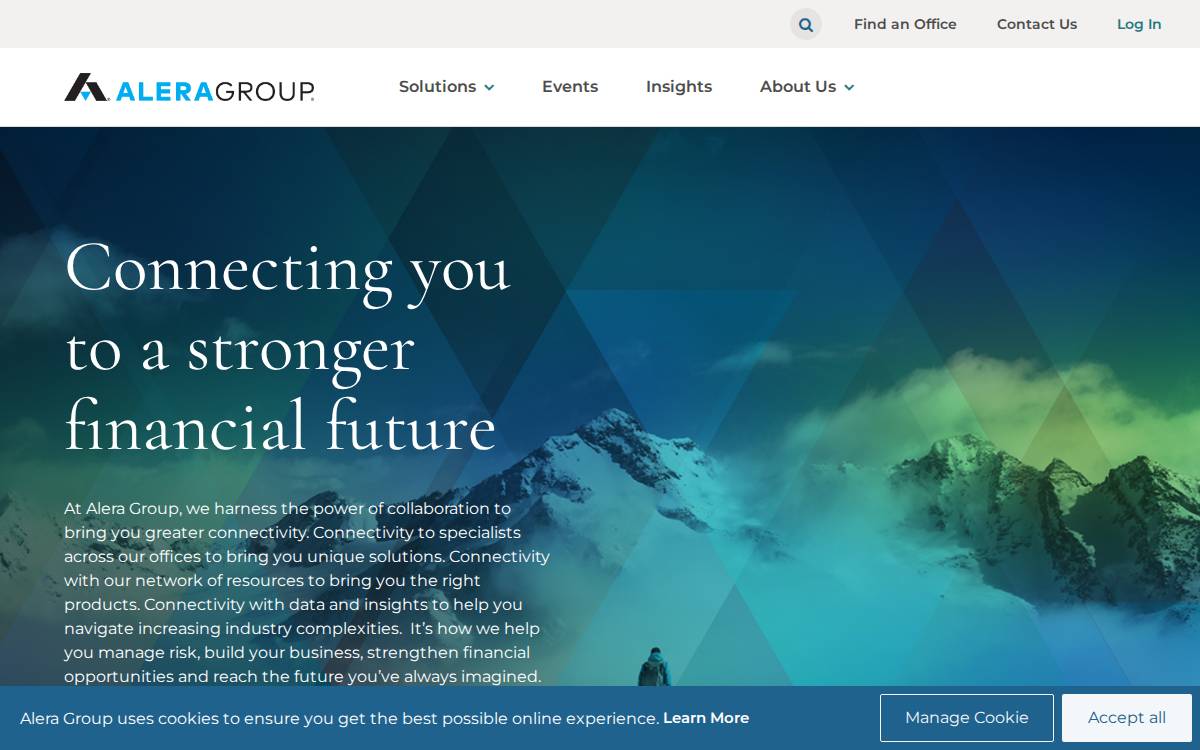 Alera Group website preview