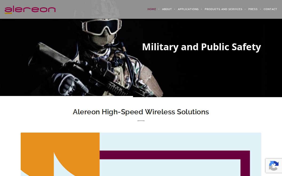 Alereon website preview