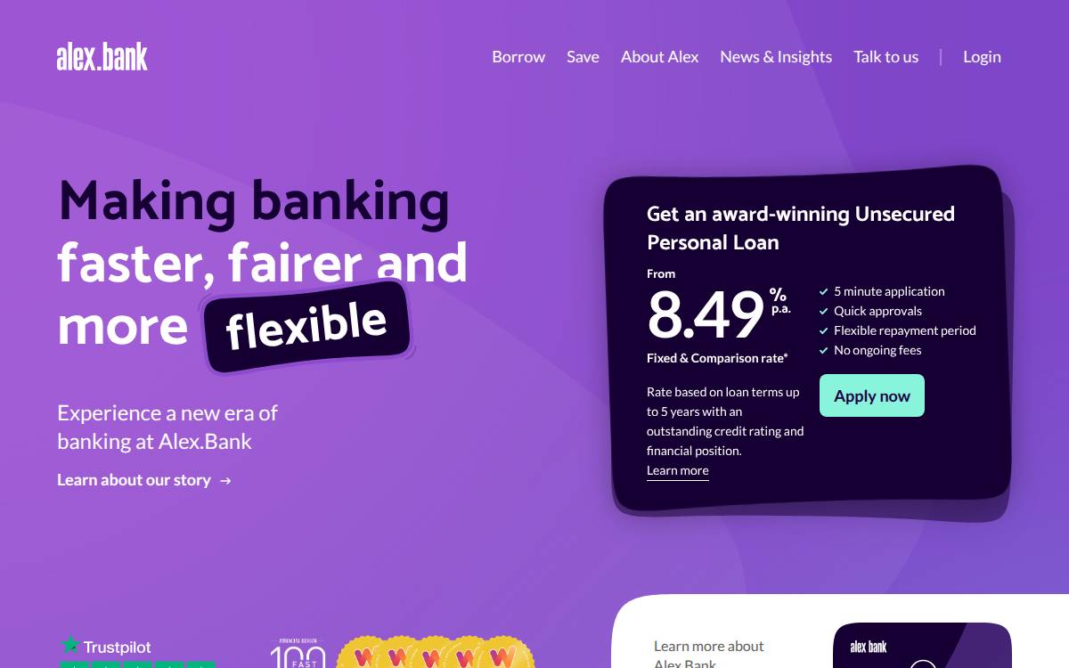 Alex website preview