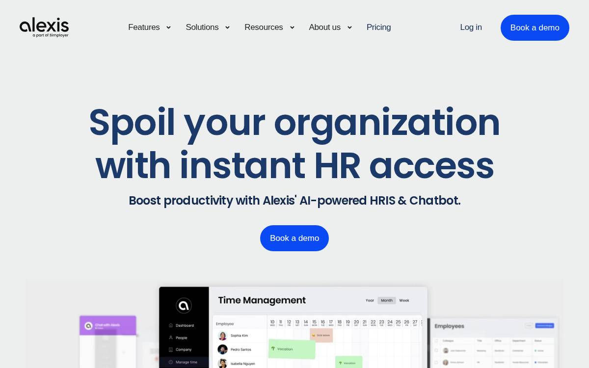 AlexisHR website preview