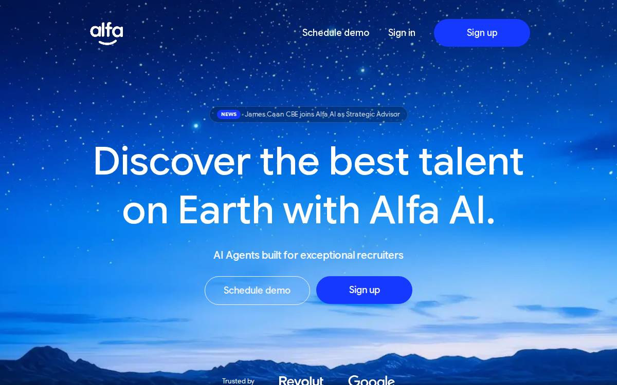 Alfa website preview