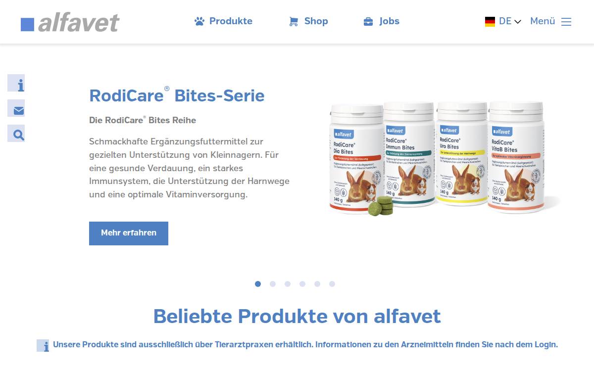 Alfavet website preview