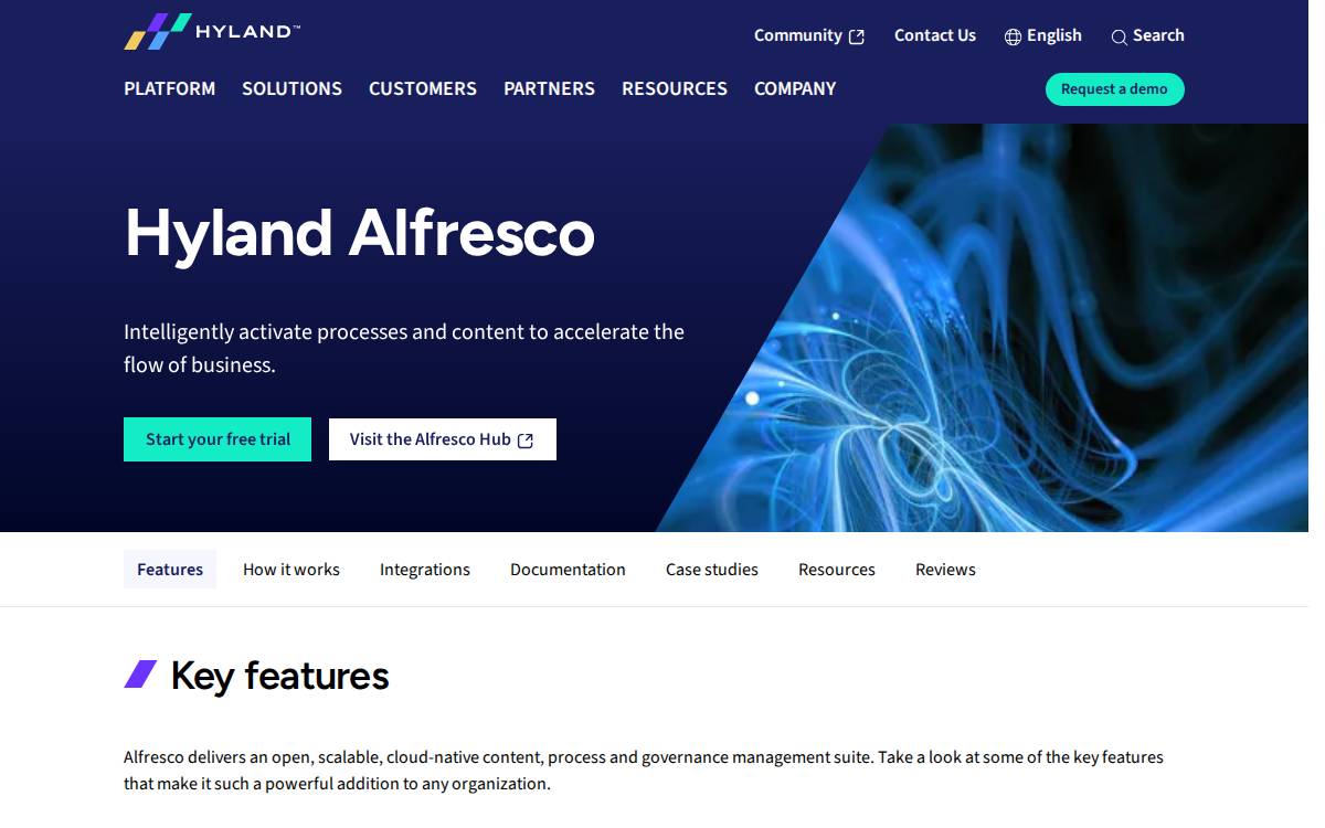 Alfresco website preview