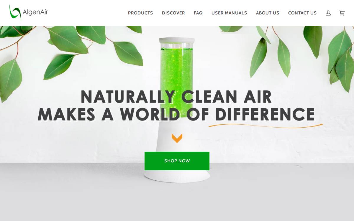 AlgenAir website preview