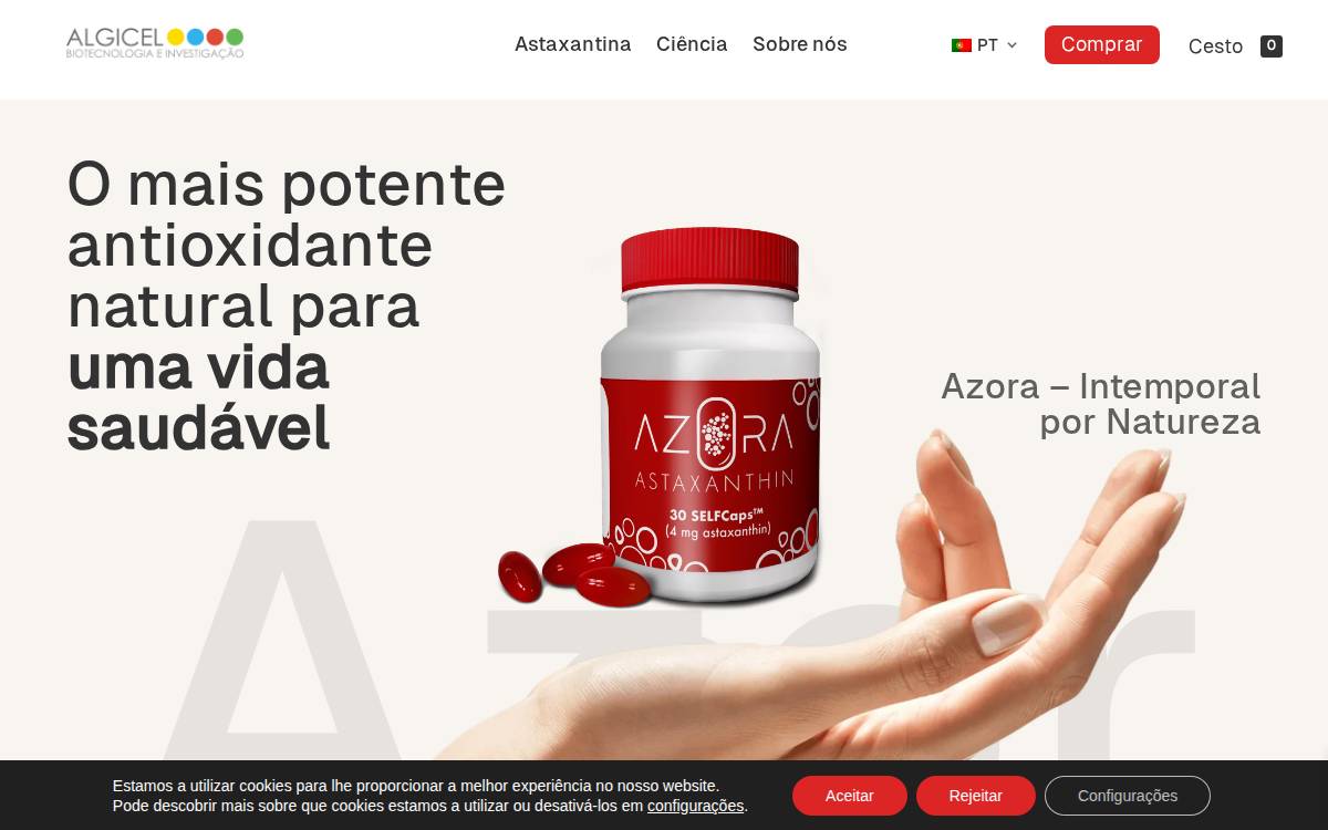 Algicel website preview