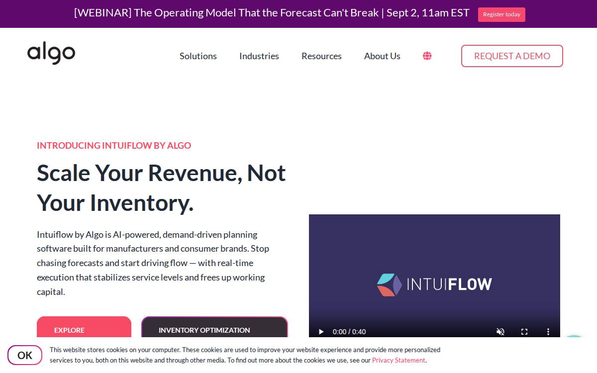 Algo website preview